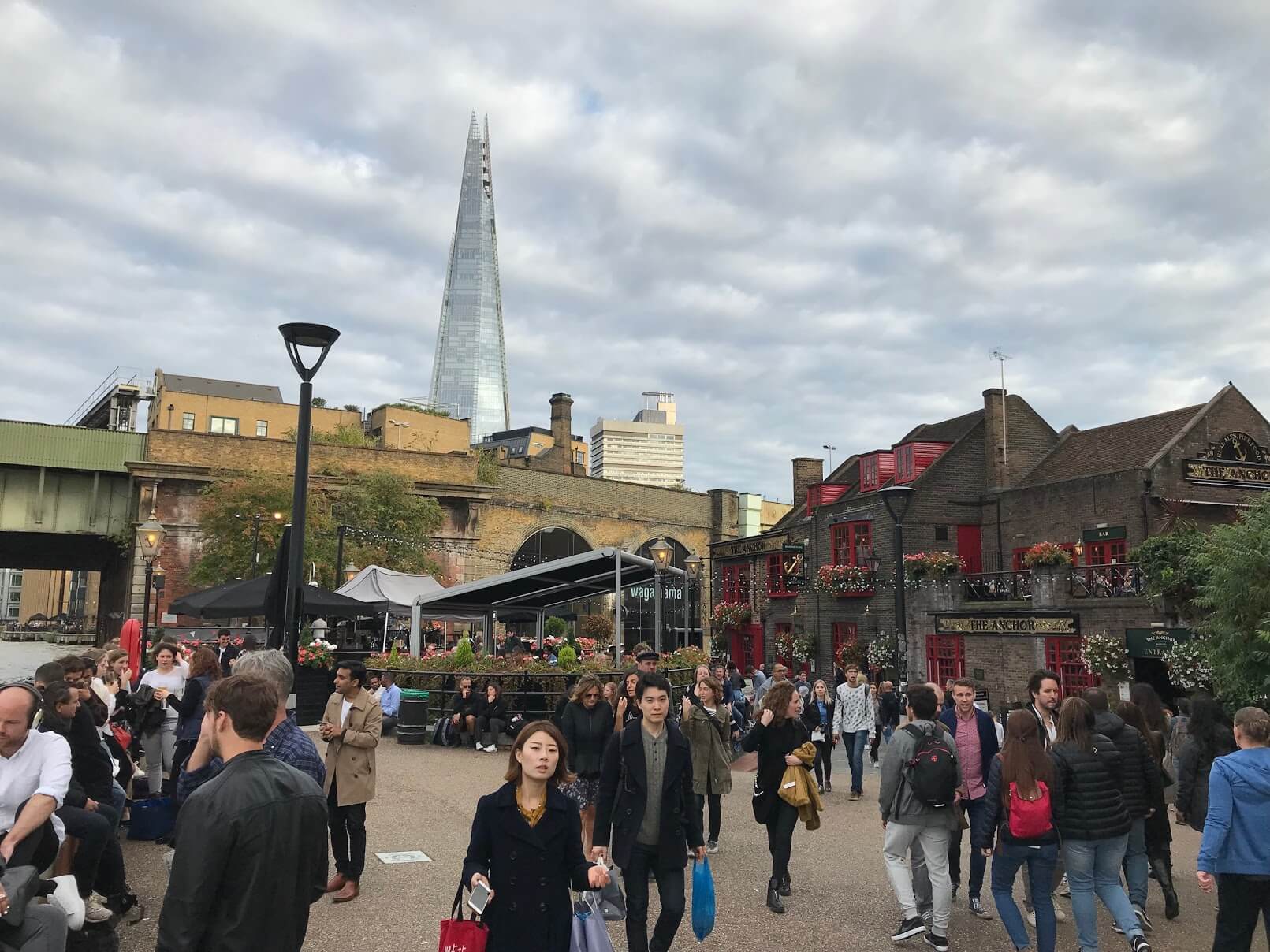 Looking at the Shard from Southwark.