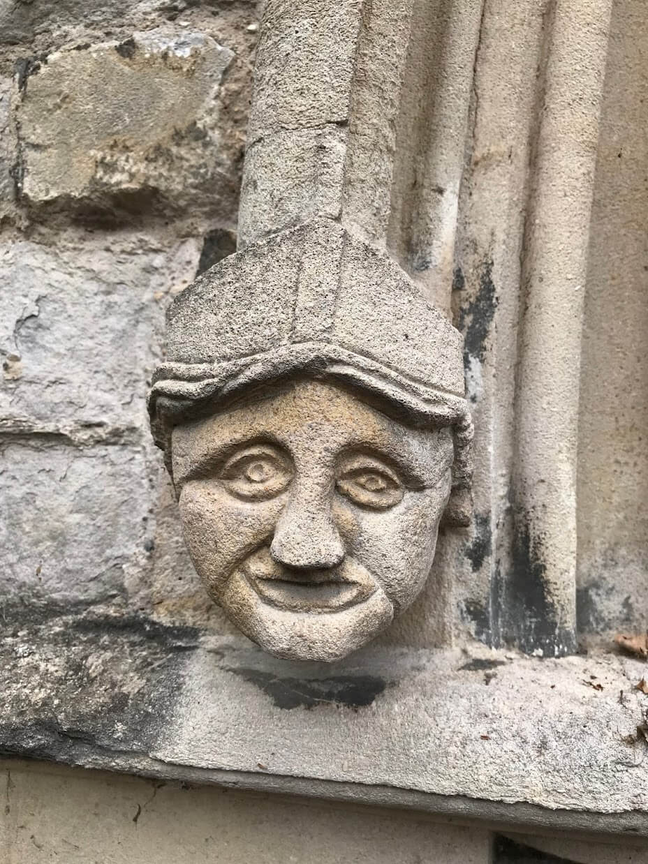 Church corbel head.